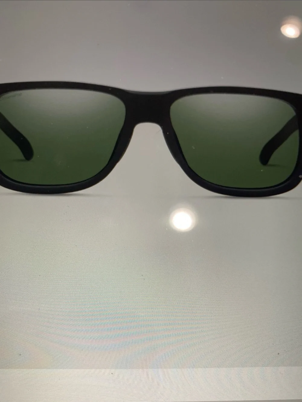 Smith Optics Black Frame Sunglasses polarized gray green
